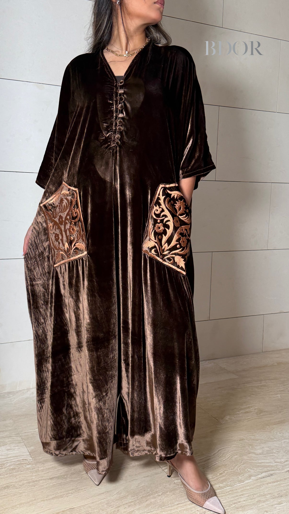 velvet Brown Jumpsuit